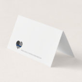 Thin Blue Line Police Officer Bulk Thank 名刺 (裏面)