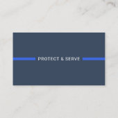 Thin Blue Line Police Photo Business Card 名刺 (裏面)