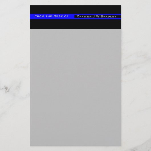 Thin Blue Line Police Supportに登録されているユーザー名 便箋 (正面)