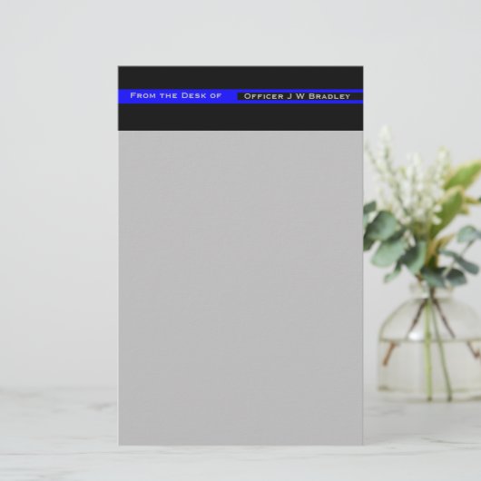 Thin Blue Line Police Supportに登録されているユーザー名 便箋 (スタンド正面)