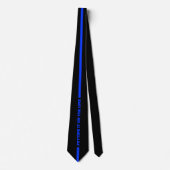 Thin Blue Line Putting it on the Line Police LEO ネクタイ (正面)