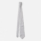 Thin Blue Line White Handcuff Keys Neck Tie ネクタイ (裏面)