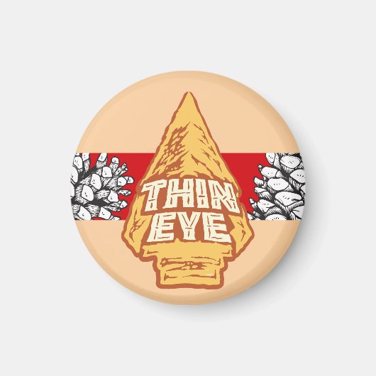 Thin Eye Button マグネット (正面)