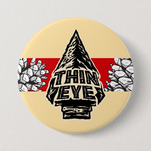 Thin Eye Button 缶バッジ (正面)