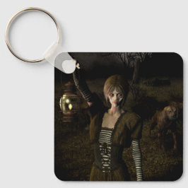 Thin female carrying lamp キーホルダー