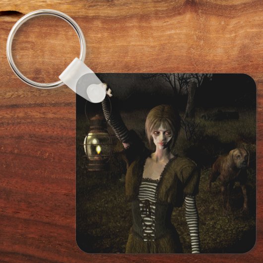 Thin female carrying lamp キーホルダー (正面)
