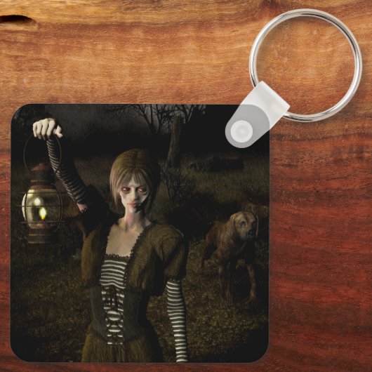 Thin female carrying lamp キーホルダー (裏面)