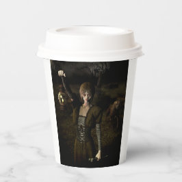 Thin female carrying lamp 紙コップ