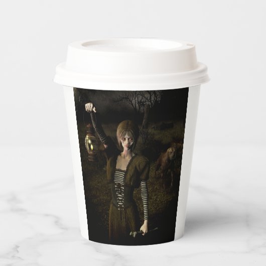 Thin female carrying lamp 紙コップ (正面)