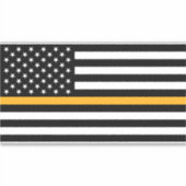 Thin Gold Line Dispatch 8" Vinyl Laptop Sticker シール (正面)