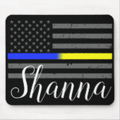 Thin Gold Line, Police Dispatcher Mouse Pad マウスパッド (正面)