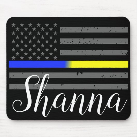 Thin Gold Line, Police Dispatcher Mouse Pad マウスパッド (正面)