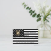 Thin Gray Line カスタムロゴ矯正官 名刺 (スタンド正面)