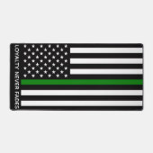 Thin Green Line Flag (United States) デスクマット (正面)