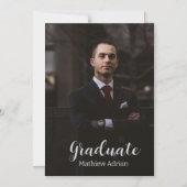 Thin Magnetic graduation announcement Card マグネット招待状 (正面)