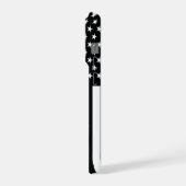 Thin Red Line Fire Department Fireman Firefighter iPhoneケース (左側面)