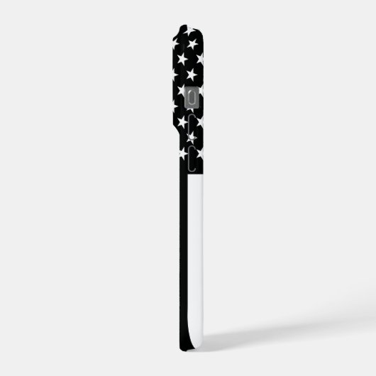 Thin Red Line Fire Department Fireman Firefighter iPhoneケース (左側面)