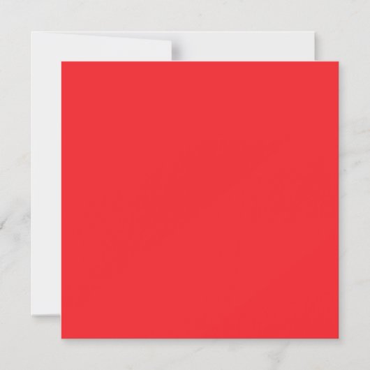 Thin Red Magnetic Card マグネット招待状 (正面)