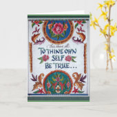 Thineに自己をありますバーバラの小川Azarによって本当が所有して下さい カード (黄色い花)