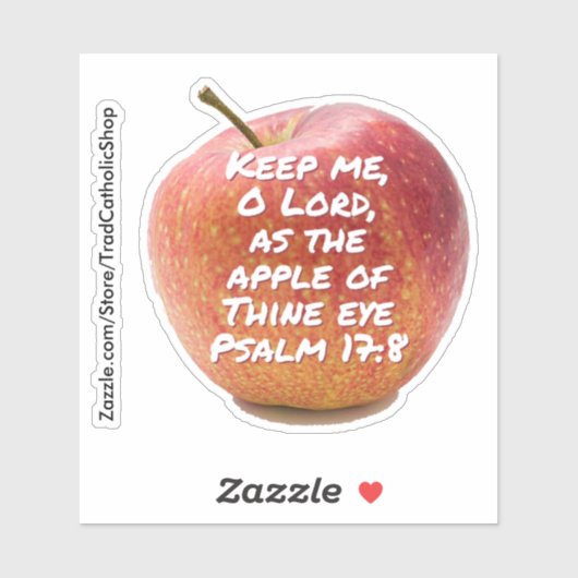 Thine 保 Eye Psalmのリンゴとして私を主に シール (シート)