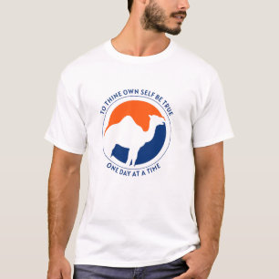 Thine Own Self Be True Shirt – 青/オレンジ Tシャツ