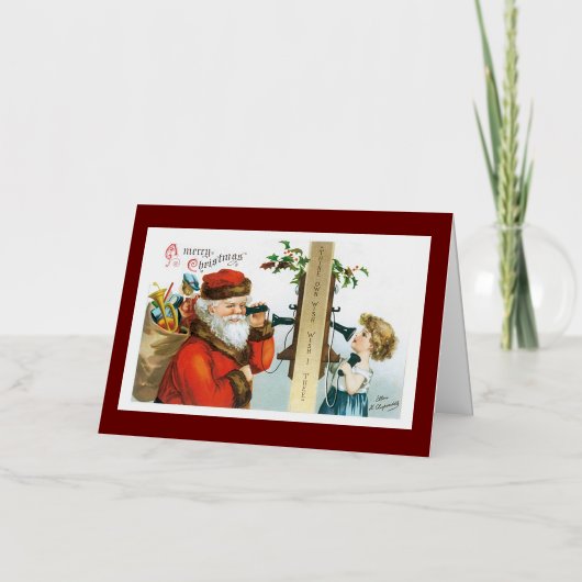 Thine Own Wish - Wish I Thee - Ellen Clapsaddle 箔グリーティングカード (正面)