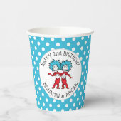 Thing 1 Thing 2 |ツインズ誕生日 紙コップ (左)