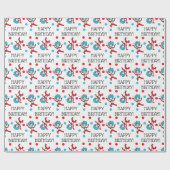 Thing 1 Thing 2 |ハッピーバースデー ラッピングペーパー (フラット)