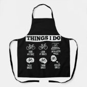 Thing I Do in My Spare Time Biker Funny Bicycle エプロン (正面)