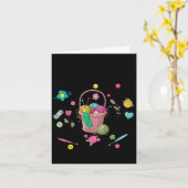 Thing I Do In My Spare Time Crochet Funny Crocheti カード (黄色い花)