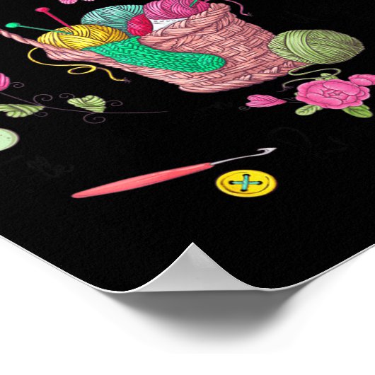 Thing I Do In My Spare Time Crochet Funny Crocheti ポスター (角)