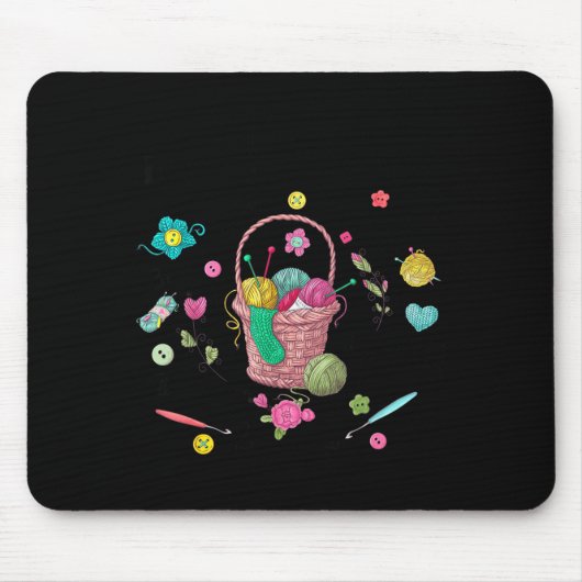 Thing I Do In My Spare Time Crochet Funny Crocheti マウスパッド (正面)