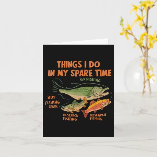 Thing I Do In My Spare Time Funny Fisherman, Fishi カード (黄色い花)