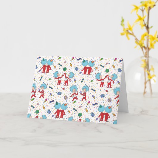 Thing One Thing Twoお祝い カード (黄色い花)