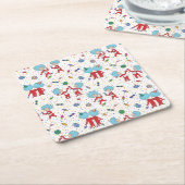 Thing One Thing Twoお祝い スクエアペーパーコースター (アングル)