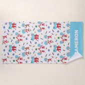 Thing One Thing Twoお祝い ビーチタオル (正面)