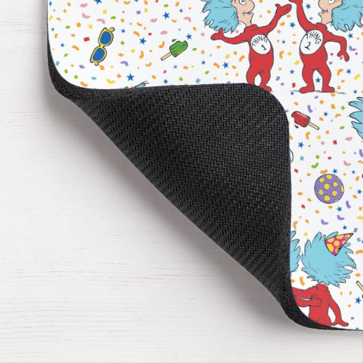 Thing One Thing Twoお祝い マウスパッド (コーナー)