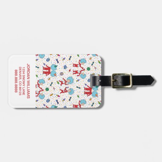 Thing One Thing Twoお祝い ラゲッジタグ (正面横)