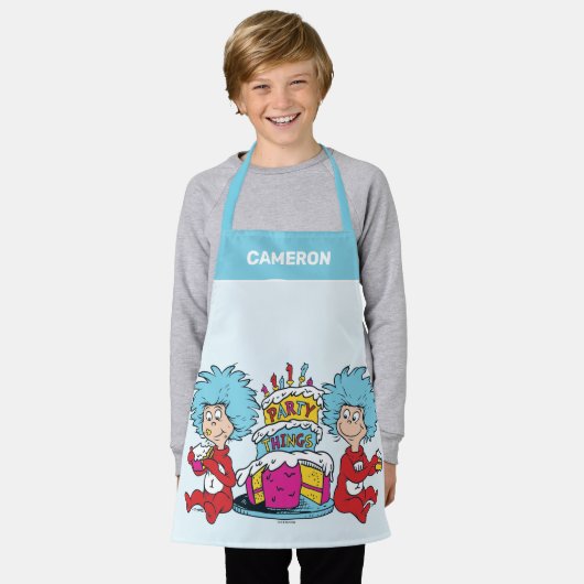 Thing One Thing Twoパーティー エプロン (着用した状態)