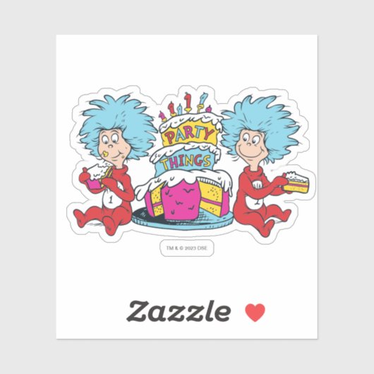 Thing One Thing Twoパーティー シール (シート)