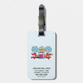 Thing One Thing Twoパーティー ラゲッジタグ (裏面縦)