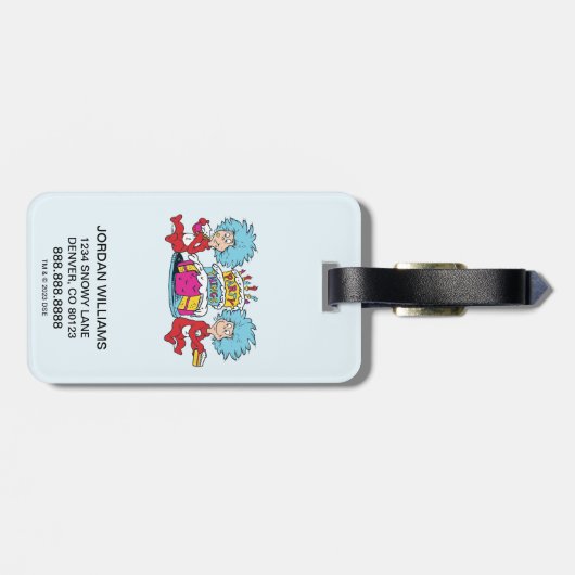 Thing One Thing Twoパーティー ラゲッジタグ (裏面横)