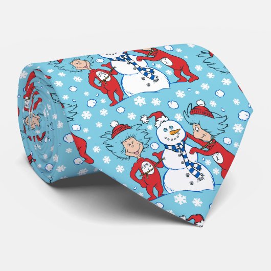 Thing One Thing Two雪だるま ネクタイ (ロール)