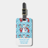 Thing One Thing Two雪だるま ラゲッジタグ (正面縦)