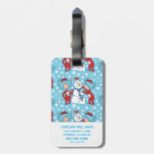 Thing One Thing Two雪だるま ラゲッジタグ (裏面縦)