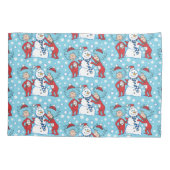 Thing One Thing Two雪だるま 枕カバー (裏面)