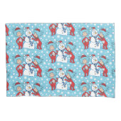 Thing One Thing Two雪だるま 枕カバー (正面)