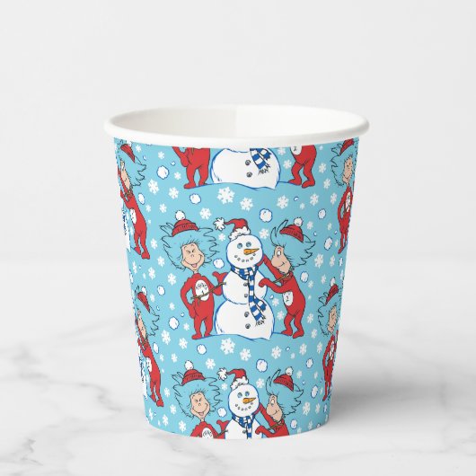 Thing One Thing Two雪だるま 紙コップ (左)