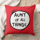 Thing One Thing Two – すべてのものの叔母 クッション (ブランケット)