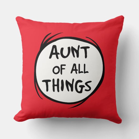 Thing One Thing Two – すべてのものの叔母 クッション (正面)